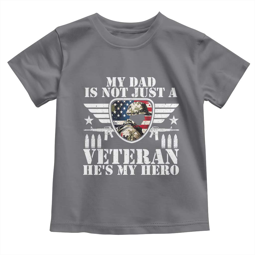 Military Family Veteran Support Toddler T Shirt My Papa US Veteran My Hero