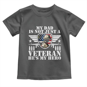 Military Family Veteran Support Toddler T Shirt My Papa US Veteran My Hero