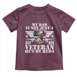 Military Family Veteran Support Toddler T Shirt My Papa US Veteran My Hero