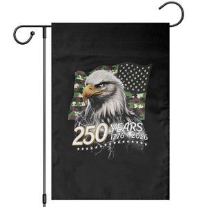 250 Years America Anniversary Garden Flag Patriotic Bald Eagle Military Tactical American Flag Camo