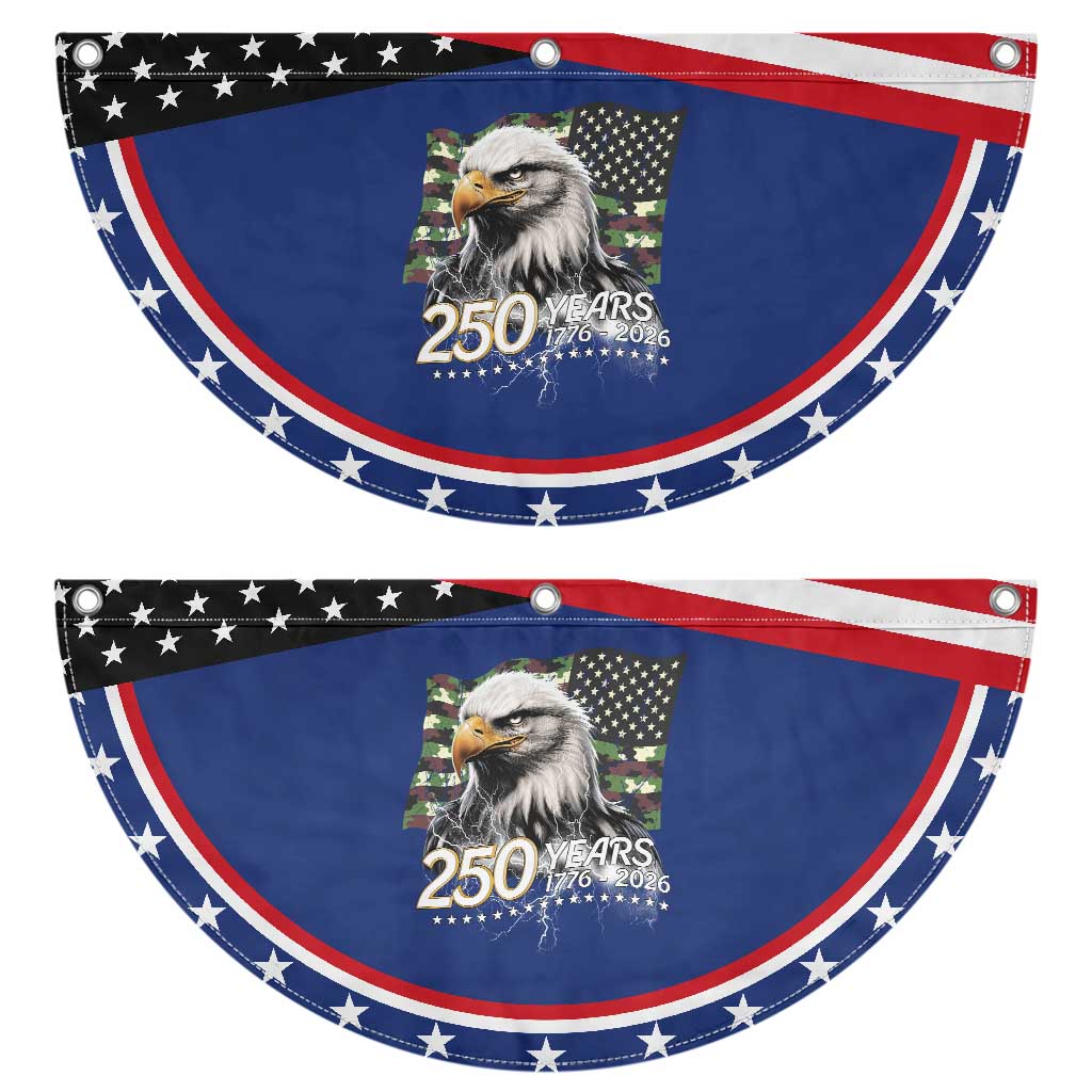 250 Years America Anniversary Patriotic Fan Flag Bald Eagle Military Tactical American Flag Camo TS14 2pcs pack Classic Navy Print Your Wear