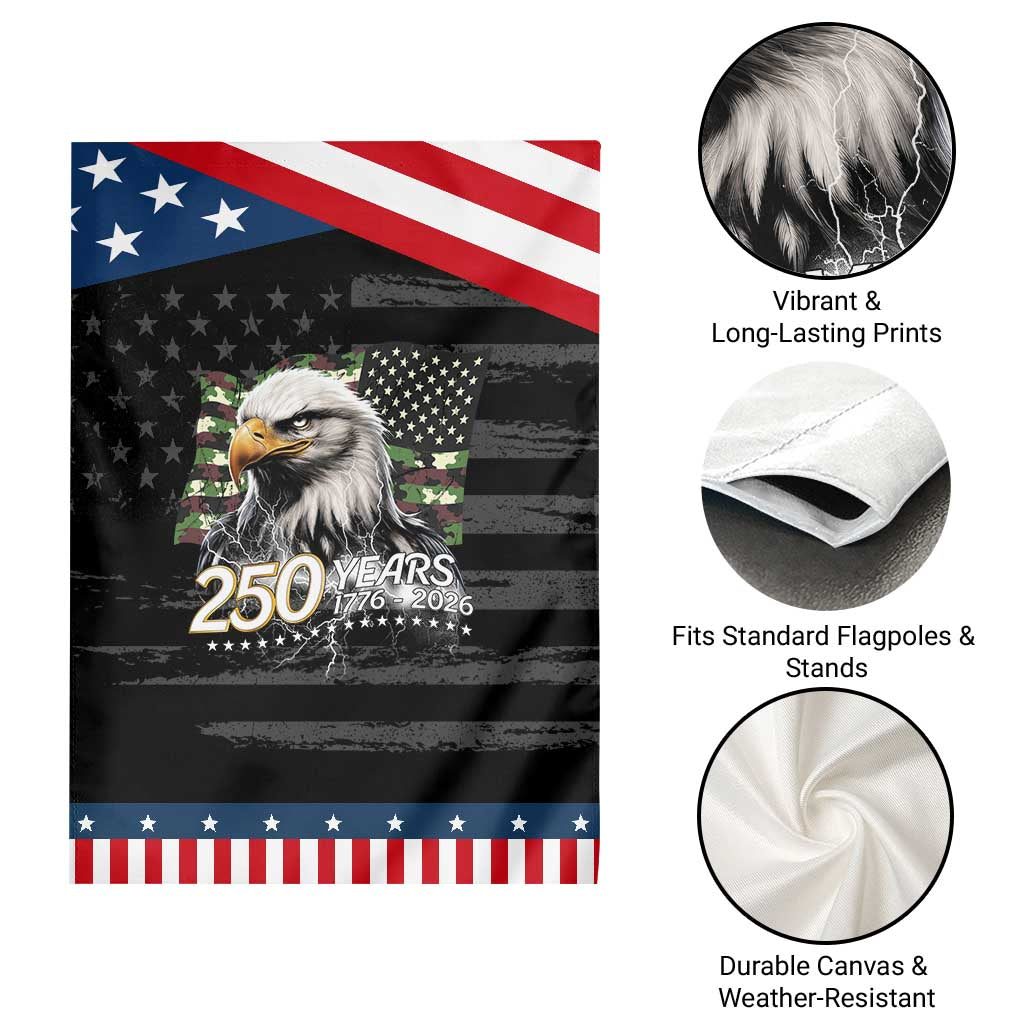 250 Years America Anniversary Patriotic Garden Flag Bald Eagle Military Tactical American Flag Camo TS14 Print Your Wear
