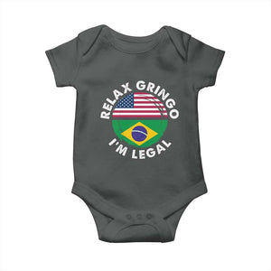 Relax Gringo I'm Legal Brazil Brazilian Immigrant Baby Onesie