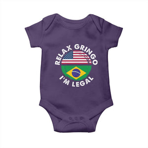 Relax Gringo I'm Legal Brazil Brazilian Immigrant Baby Onesie