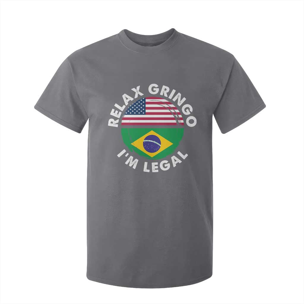 Relax Gringo I'm Legal Brazil Brazilian Immigrant T Shirt For Kid