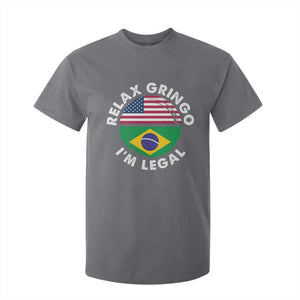 Relax Gringo I'm Legal Brazil Brazilian Immigrant T Shirt For Kid