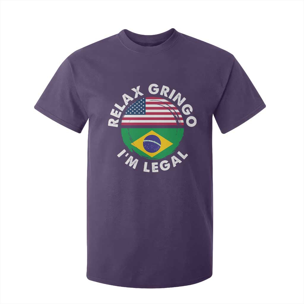 Relax Gringo I'm Legal Brazil Brazilian Immigrant T Shirt For Kid