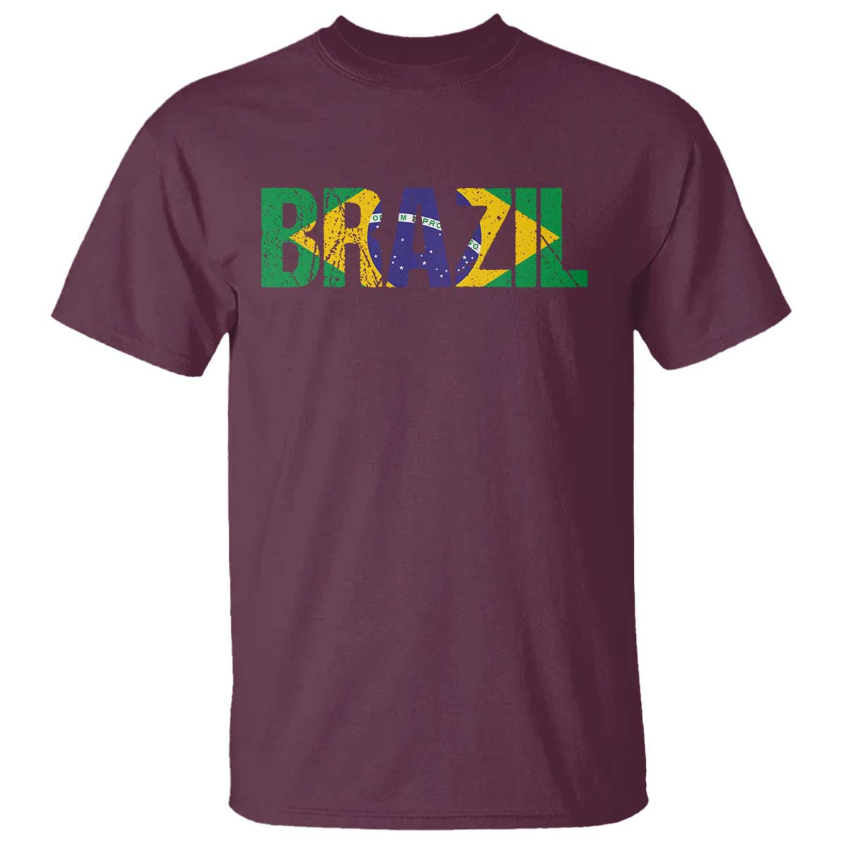 Brazil Brasil Flag T Shirt Vintage Distressed Brazil