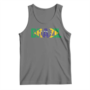 Brazil Brasil Flag Tank Top Vintage Distressed Brazil