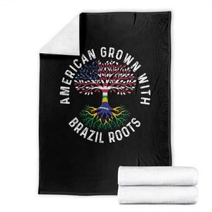 Brazilian Roots American Grown Tree Flag Throw Blanket