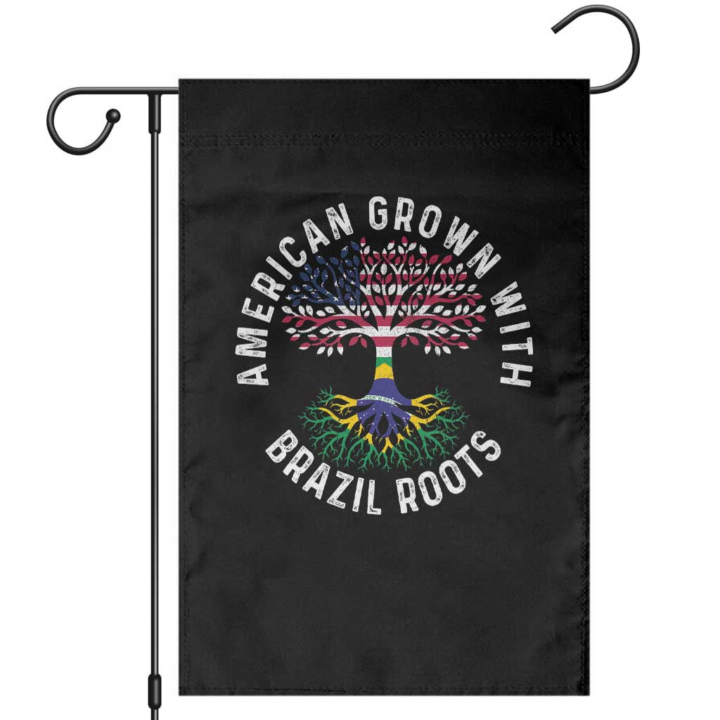 Brazilian Roots American Grown Tree Flag Garden Flag