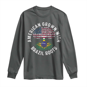 Brazilian Roots American Grown Tree Flag Long Sleeve Shirt