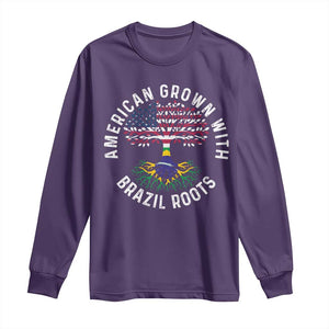 Brazilian Roots American Grown Tree Flag Long Sleeve Shirt