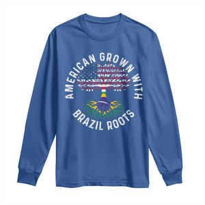 Brazilian Roots American Grown Tree Flag Long Sleeve Shirt