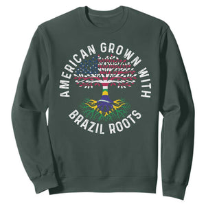 Brazilian Roots American Grown Tree Flag Sweatshirt
