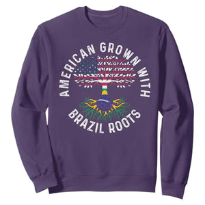 Brazilian Roots American Grown Tree Flag Sweatshirt
