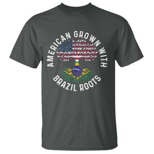 Brazilian Roots American Grown Tree Flag T Shirt