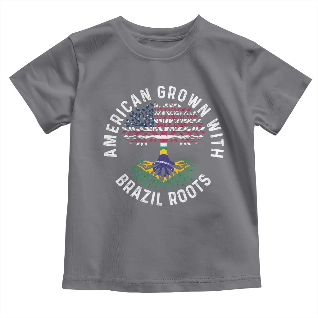 Brazilian Roots American Grown Tree Flag Toddler T Shirt