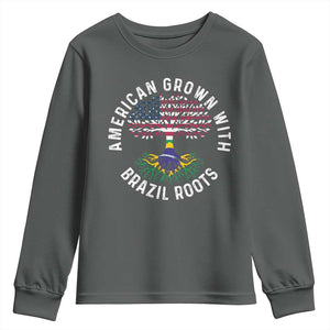 Brazilian Roots American Grown Tree Flag Youth Sweatshirt