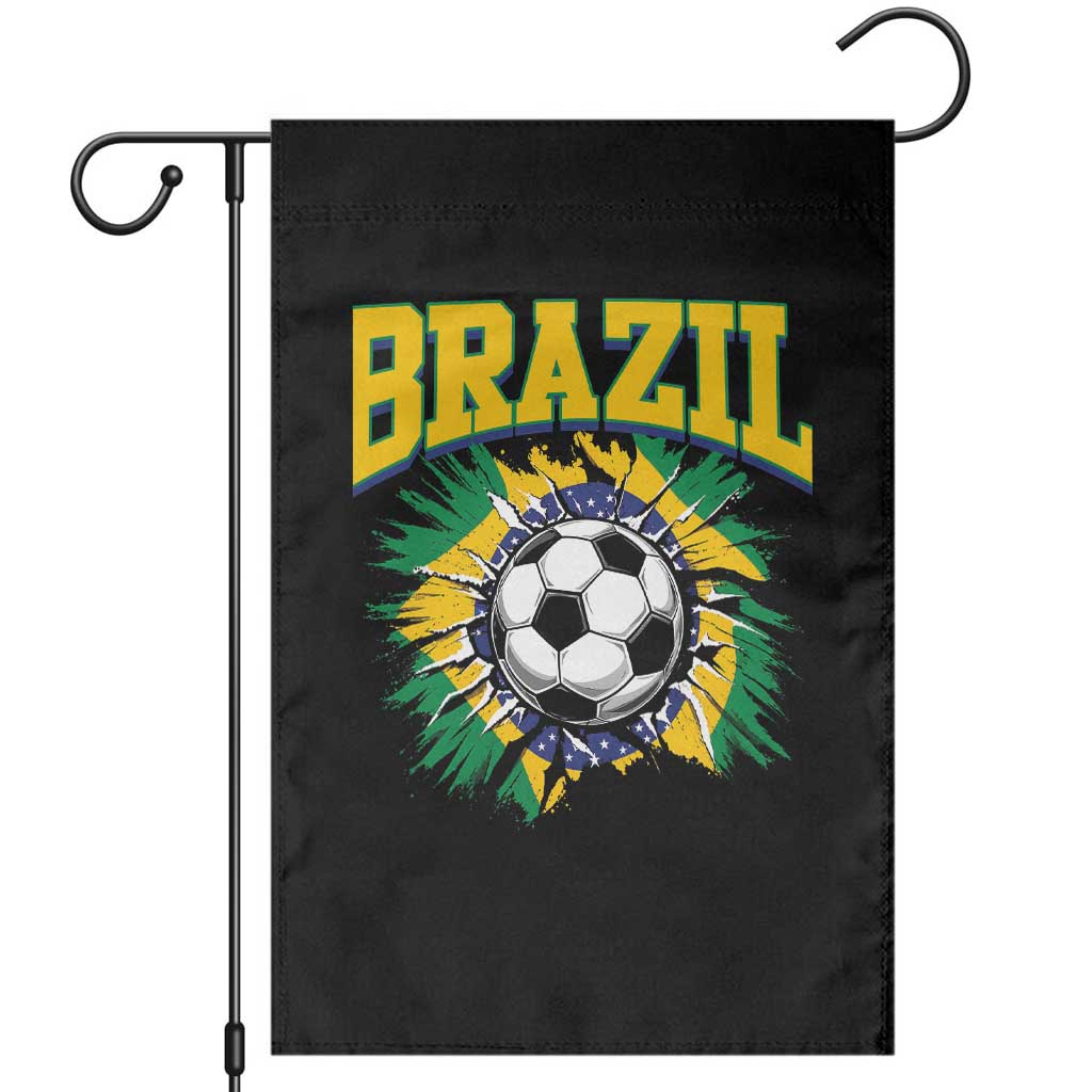 Brazil Soccer Fan Garden Flag Brazilian Football Game Day Fan TS14 Black Print Your Wear