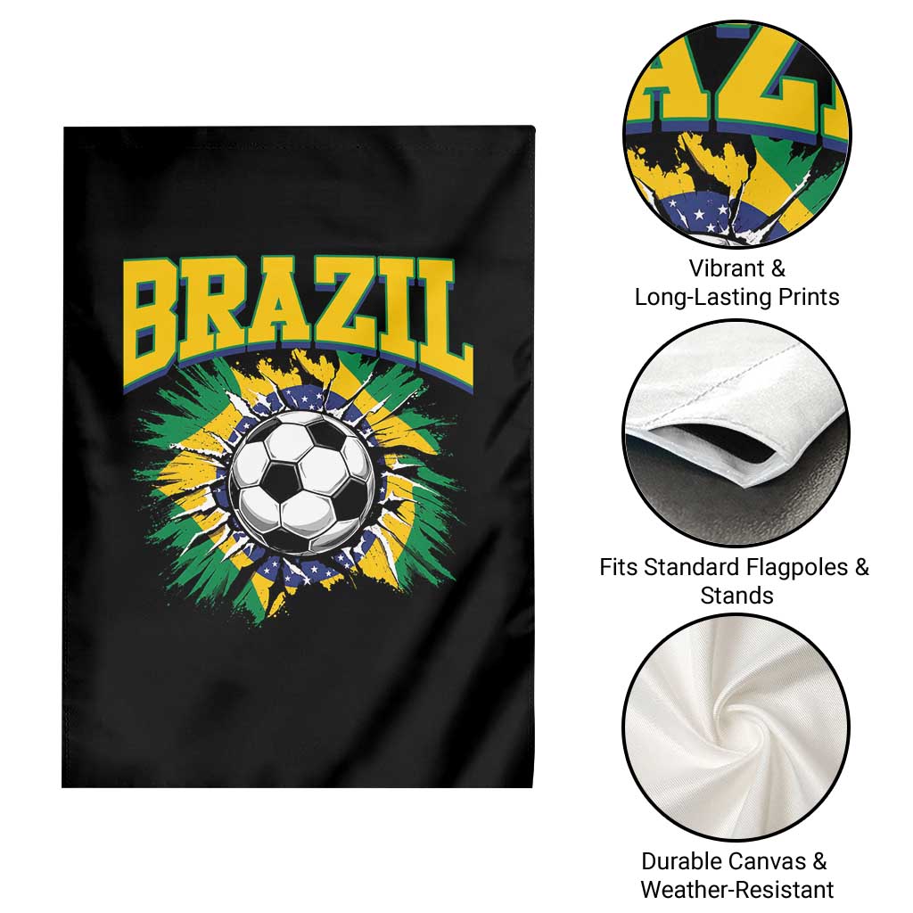 Brazil Soccer Fan Garden Flag Brazilian Football Game Day Fan