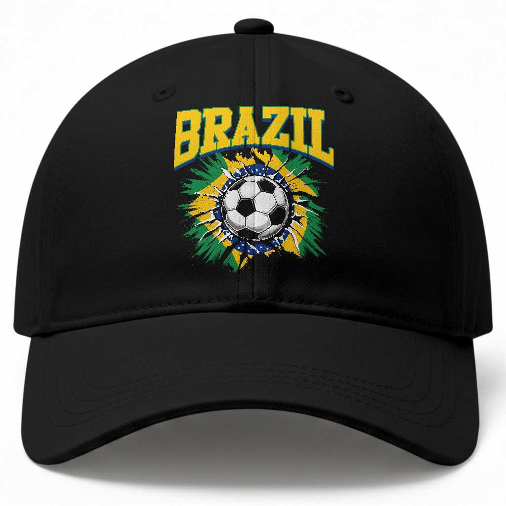 Brazil Soccer Fan Baseball Cap Brazilian Football Game Day Fan