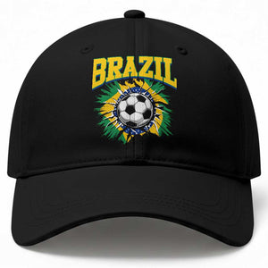 Brazil Soccer Fan Baseball Cap Brazilian Football Game Day Fan