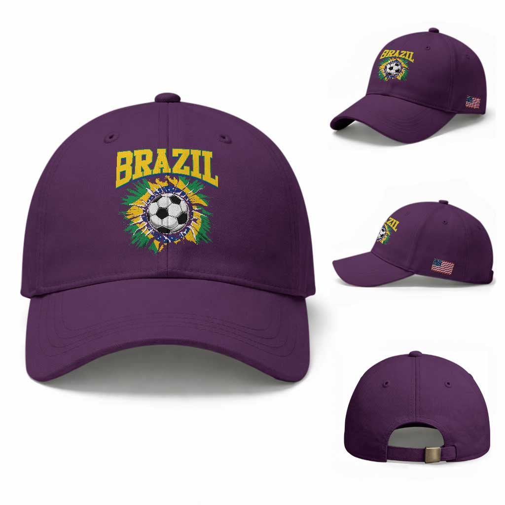 Brazil Soccer Fan Baseball Cap Brazilian Football Game Day Fan