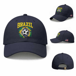 Brazil Soccer Fan Baseball Cap Brazilian Football Game Day Fan