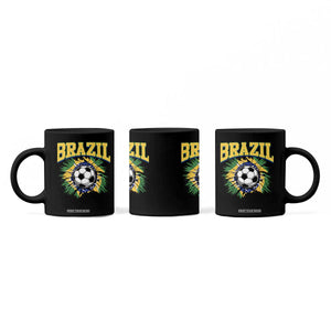 Brazil Soccer Fan Coffee Mug Brazilian Football Game Day Fan