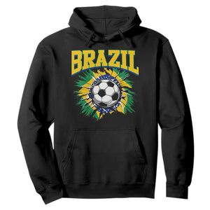 Brazil Soccer Fan Hoodie Brazilian Football Game Day Fan