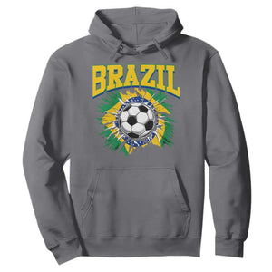 Brazil Soccer Fan Hoodie Brazilian Football Game Day Fan