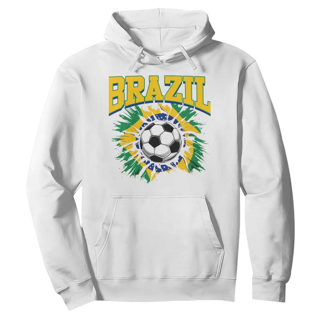 Brazil Soccer Fan Hoodie Brazilian Football Game Day Fan