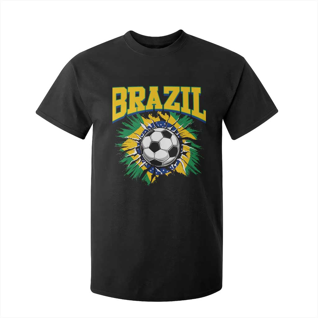 Brazil Soccer Fan T Shirt For Kid Brazilian Football Game Day Fan