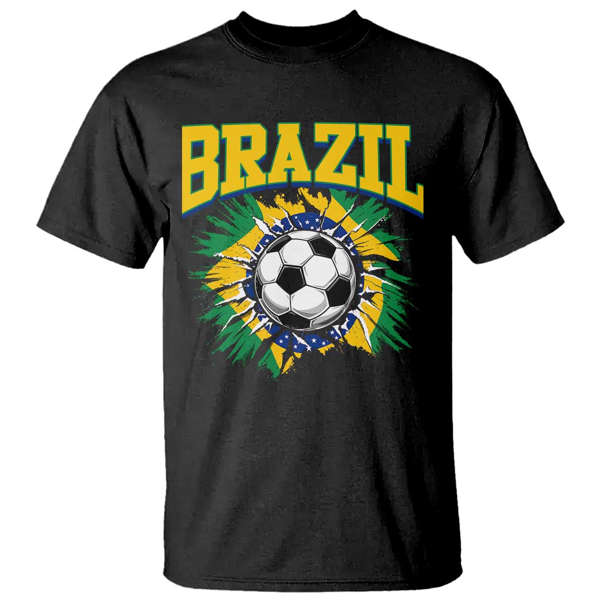 Brazil Soccer Fan T Shirt Brazilian Football Game Day Fan