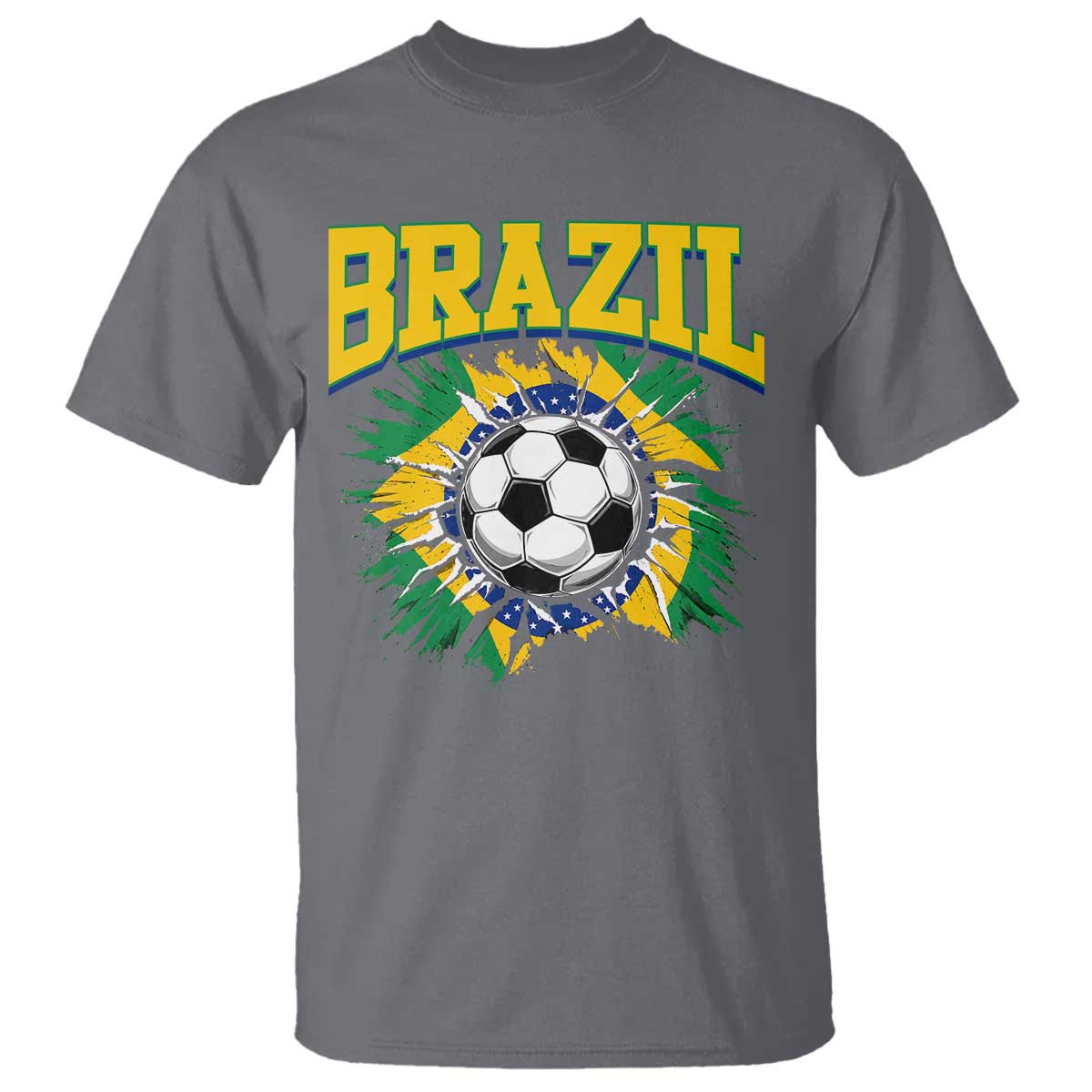 Brazil Soccer Fan T Shirt Brazilian Football Game Day Fan