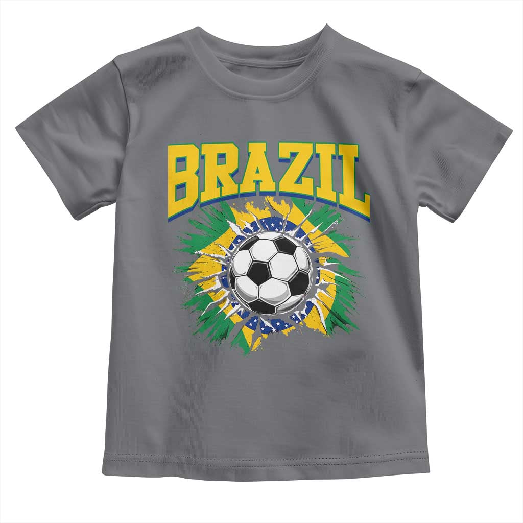 Brazil Soccer Fan Toddler T Shirt Brazilian Football Game Day Fan