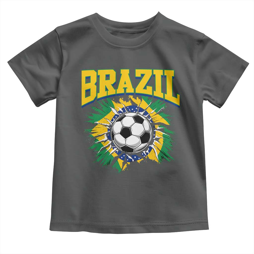 Brazil Soccer Fan Toddler T Shirt Brazilian Football Game Day Fan