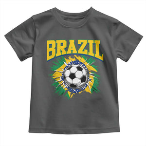 Brazil Soccer Fan Toddler T Shirt Brazilian Football Game Day Fan