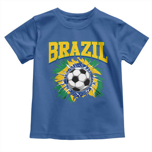 Brazil Soccer Fan Toddler T Shirt Brazilian Football Game Day Fan
