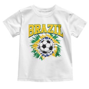 Brazil Soccer Fan Toddler T Shirt Brazilian Football Game Day Fan