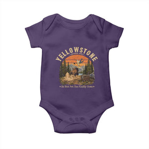 Yellowstone Do Not Pet The Fluffy Cows Baby Onesie Funny Bison Meme Wildlife Lover Gift