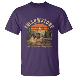 Yellowstone Do Not Pet The Fluffy Cows T Shirt Funny Bison Meme Wildlife Lover Gift