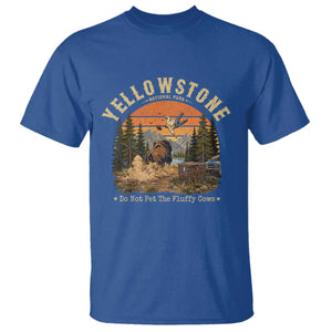 Yellowstone Do Not Pet The Fluffy Cows T Shirt Funny Bison Meme Wildlife Lover Gift
