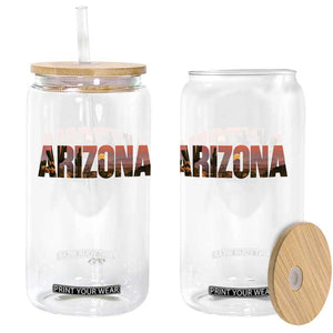 Arizona Photo Landscape Cactus Dessert Mountains Nature Glass Can