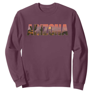 Arizona Photo Landscape Cactus Dessert Mountains Nature Sweatshirt