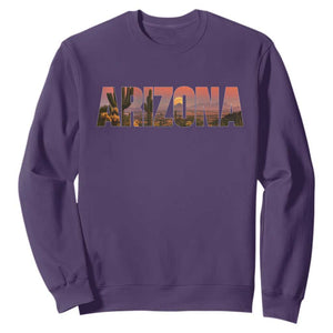 Arizona Photo Landscape Cactus Dessert Mountains Nature Sweatshirt