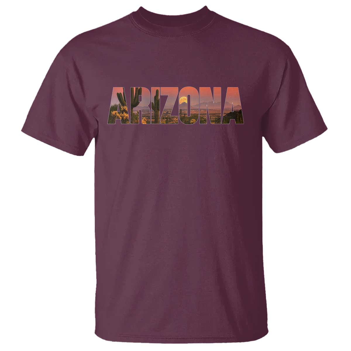 Arizona Photo Landscape Cactus Dessert Mountains Nature T Shirt