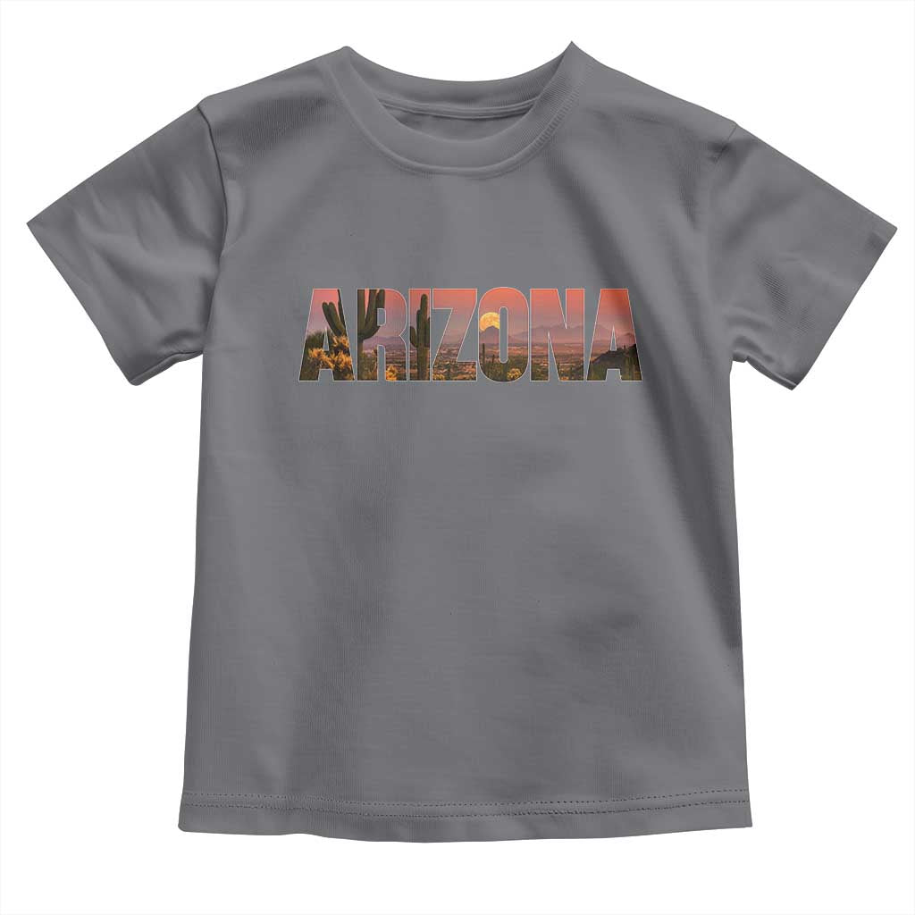 Arizona Photo Landscape Cactus Dessert Mountains Nature Toddler T Shirt