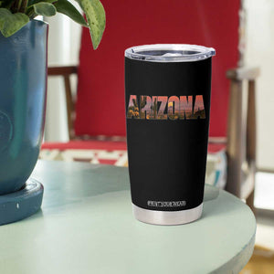 Arizona Photo Landscape Cactus Dessert Mountains Nature Tumbler Cup